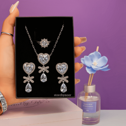 Dusty Blue Bridal Earrings – Light Sapphire Crystal Drop Earrings for Brides & Bridesmaids – Elegant Wedding Jewelry Set